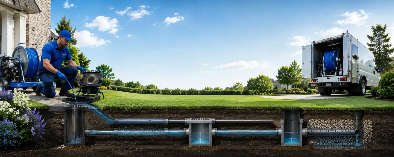 Outdoor drain cleaning information for Brownsburg, VA